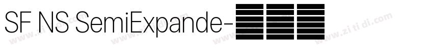 SF NS SemiExpande字体转换 SF NS SemiExpande字体转换